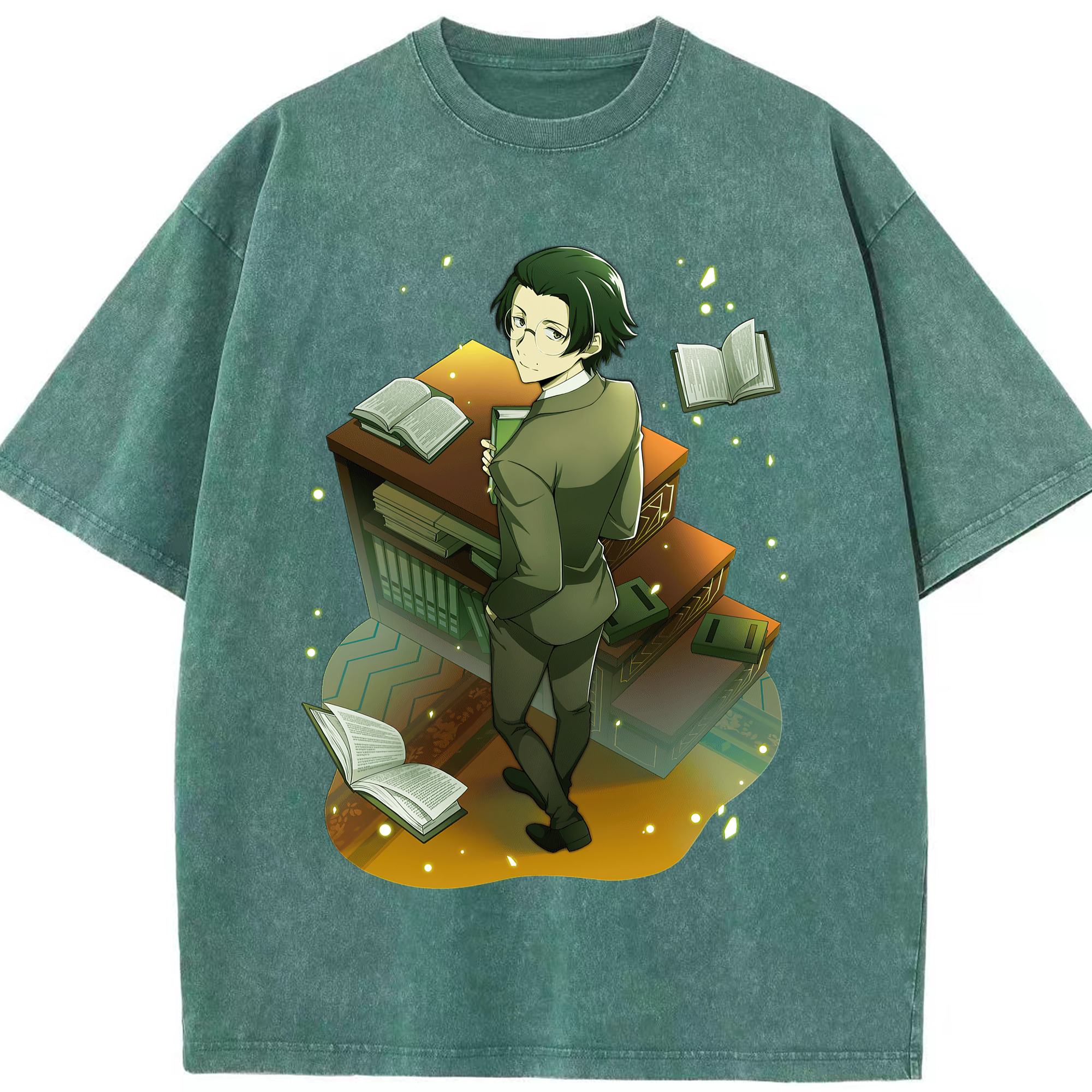 （画像用） 文豪ストレイドッグス Bungo Stray Dogs 綿100% ヴィンテージ風 半袖Tシャツ（フロントプリント）